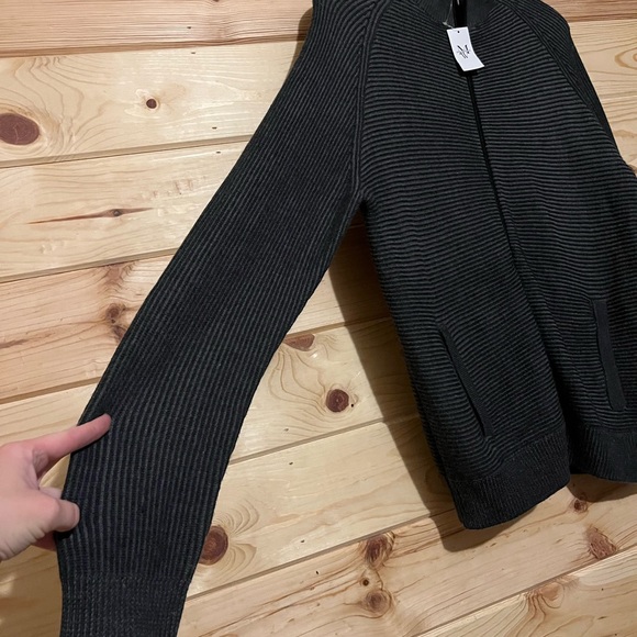 Joseph Abboud Merino Wool Blend Zip Up Sweater - Picture 3 of 6